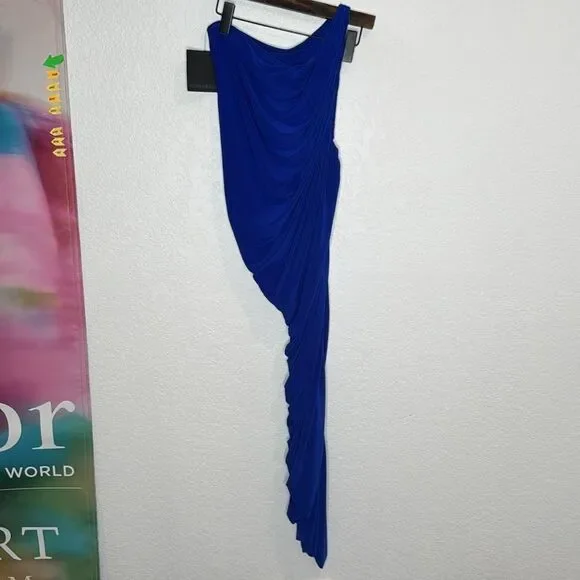 NWT NORMA KAMALI Diana Dress in Berry Blue Revolve Large - Picture 6 of 12